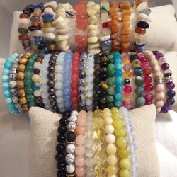 NATURAL STONES BRACELET FROM TURKEY 🤎  $15 & UP!! )