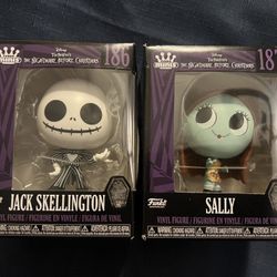 Funko Minis Disney Nightmare Before Christmas 186 & 187 Jack And Sally