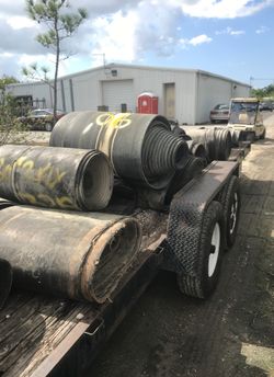 Rubber belting a dollar a square foot