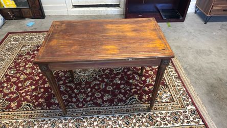 Vintage Antique Table 30” X 18” On Wheels