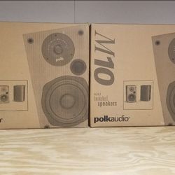 NEW! Polk Audio M10 Brand New Bookshelf Speakers - Set of 2" PRICE IS FOR 1 BOX OF 2 SPEAKERS (2 AVAILABLE)