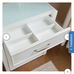 Odessa Makeup Lit Vanity With Bench Seat