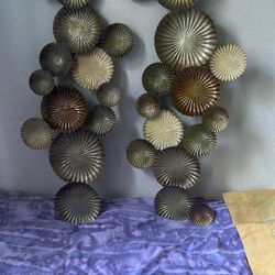 Metal Circles Art Wall Decor Both For $15