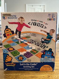 Learning Resources Let's Go Code! Activity Set, 50 Pieces, Ages 5+