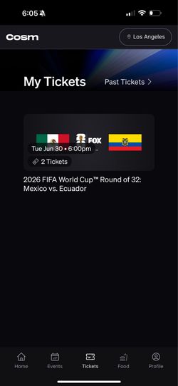 Mexico vs Ecuador COSM ticket