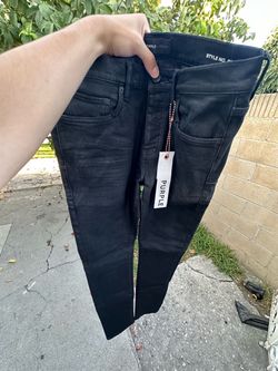 Purple jeans