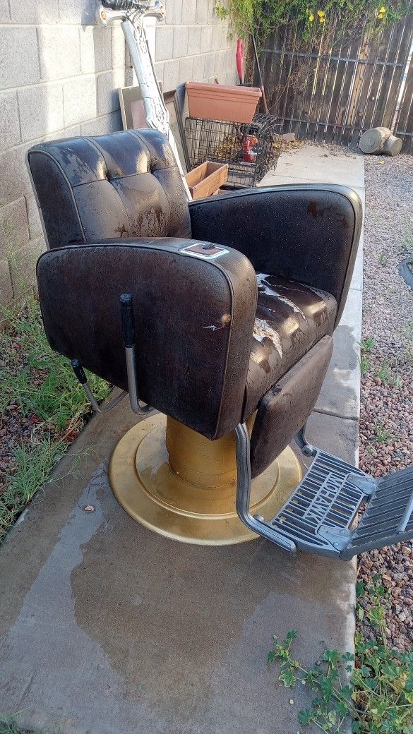 Old Antique Barber Chair