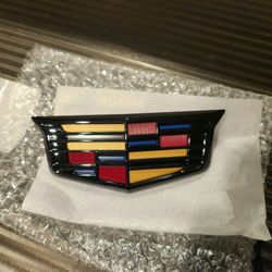 SAVAGE CADILLAC CT4 REAR TRUNK EMBLEM BLACKED OUT