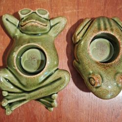 Partylite Floating Frogs Tealight Candle Holder