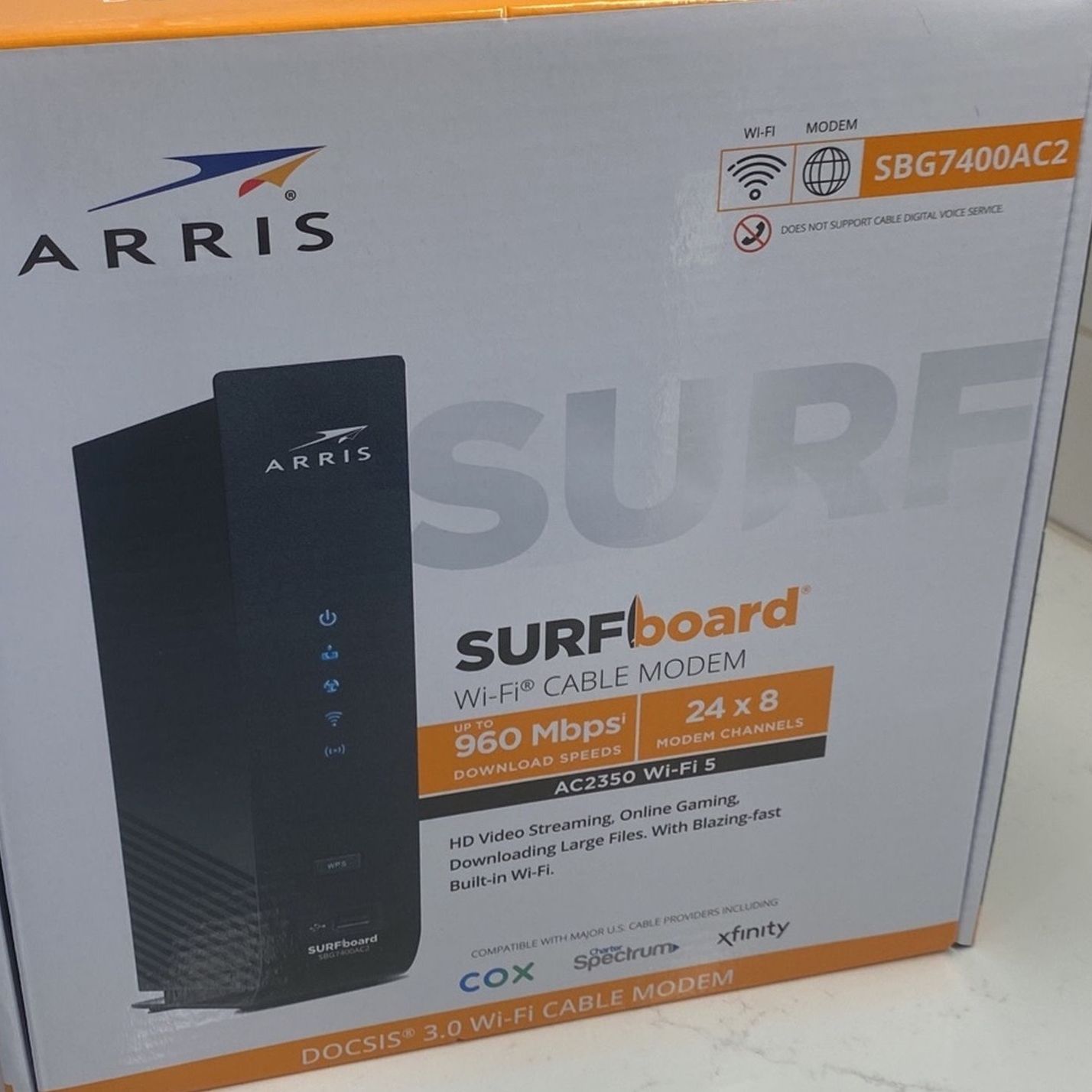 Arris SURFboard Cable Modem AC2350 Wi-Fi 5