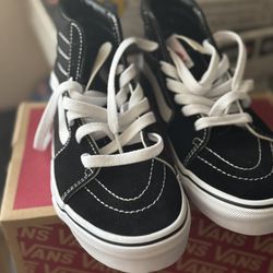 Kids/ Boys Vans Black High tops Size 3 New 