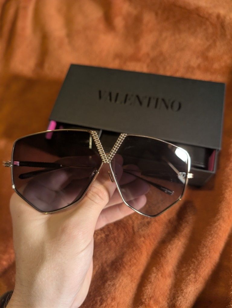 Valentino Women's V Hexagon Sunglasses