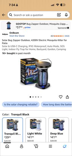 Solar Bug Zapper