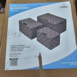 Woven Basket  Bin Containers 
