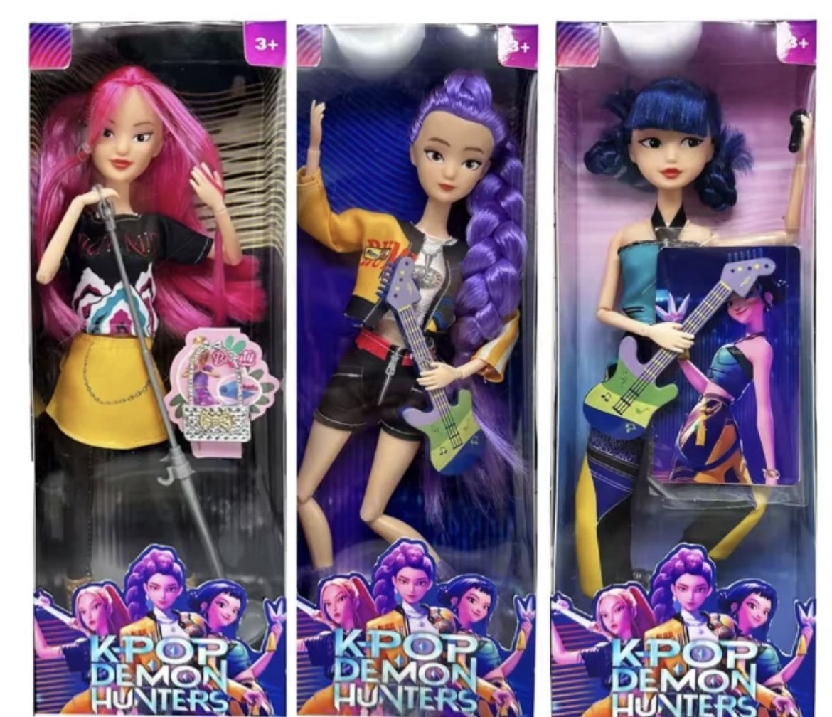 K-Pop Demon Hunters Style Dolls Set Brand New!