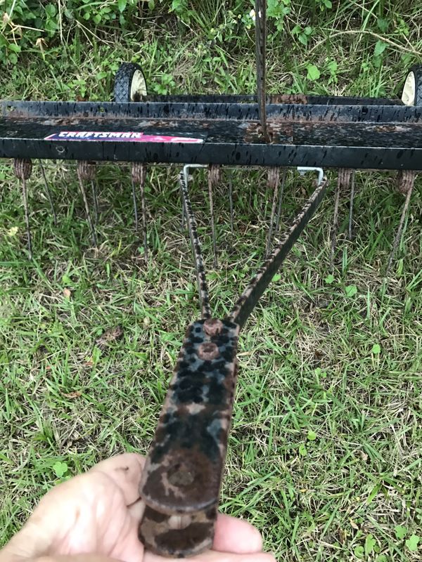 Craftsman rake pull behind mower. Hurry Moving in few days