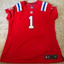 Rare Vintage Authentic Nike New England Patriots Cam Newton Woman’s XL Jersey, Not Brady, Maye, Gronkowski