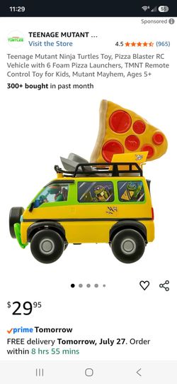 Ninja turtles pizza remote control truck