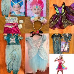 Girls Halloween Costume Lot (Uma, Shine, Witch, Cinderella + More) (various sizes 4-6T)