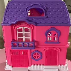 Kids Connection  Folding  Dollhouse PinkPurple Firm On Price