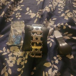 Lemasa Multi Tool  Bracelet 29 In 1 22cm Stainless Steel  Outdoor Travel Men Watch Strap