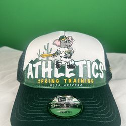 Oakland Athletics Youth 9FORTY A-Frame Trucker Hat – Spring Training Edition