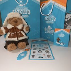 Jellycat Alpine Bartholomew Bear Ski Club LA The Grove Exclusive 