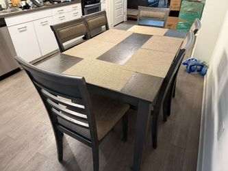 Dining Table with 6 Chairs...JUST REDUCED $199