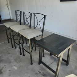 Bar Stool & Side Table Set