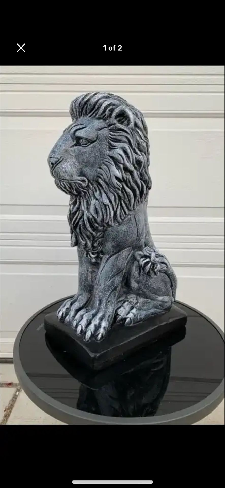Medium Sized Stone Color, Lion Statue