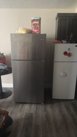 Stainless steel fridge
