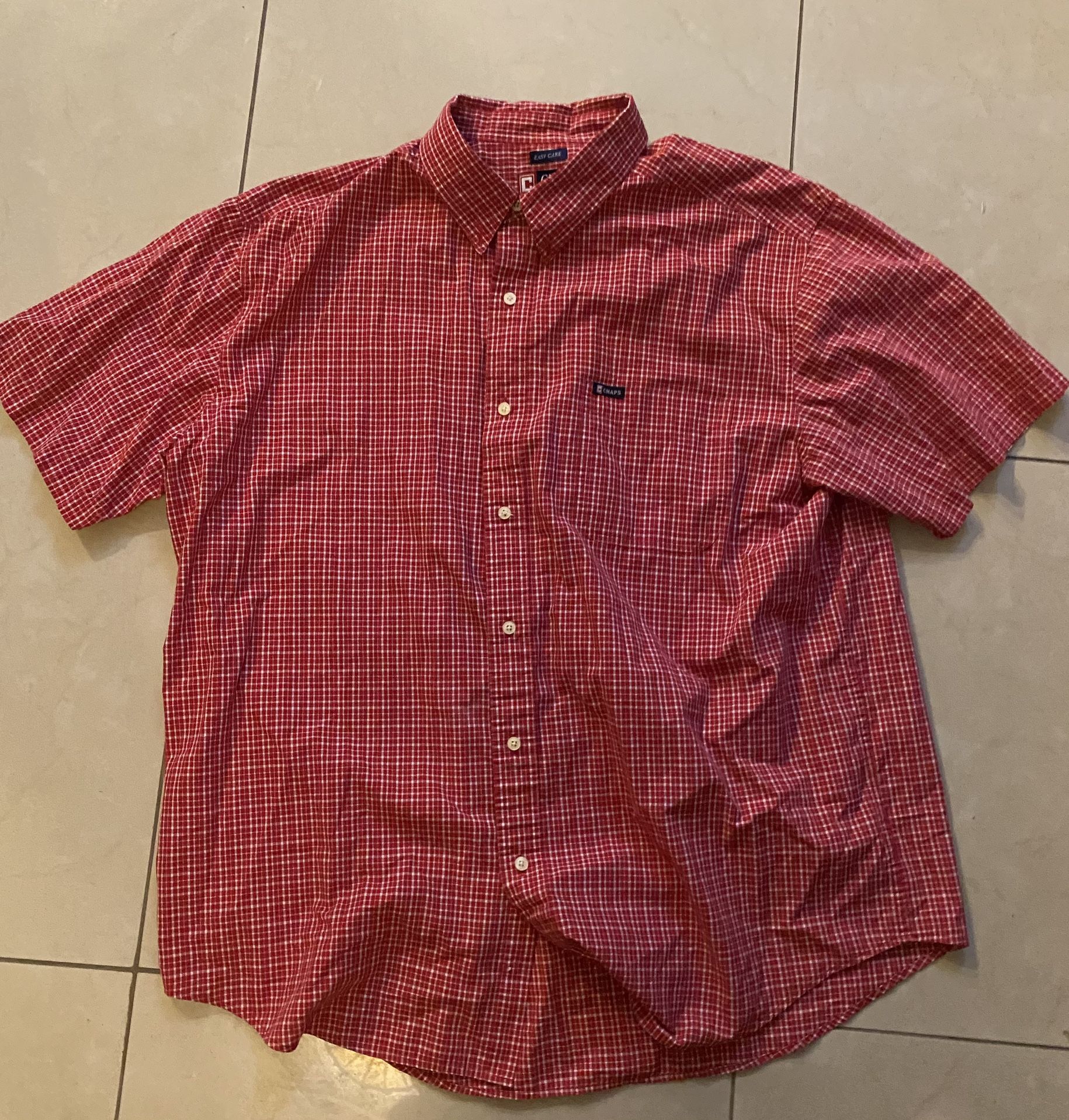 Chaps plaided button up shirt size 2XL (used)