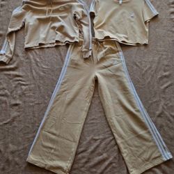 Adidas Set Pants Sweatshirt And Shirt 