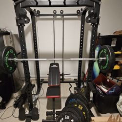 Multi Function Squat Rack And Weights
