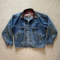 Vintage 90’s Marlboro Denim / Leather Jacket