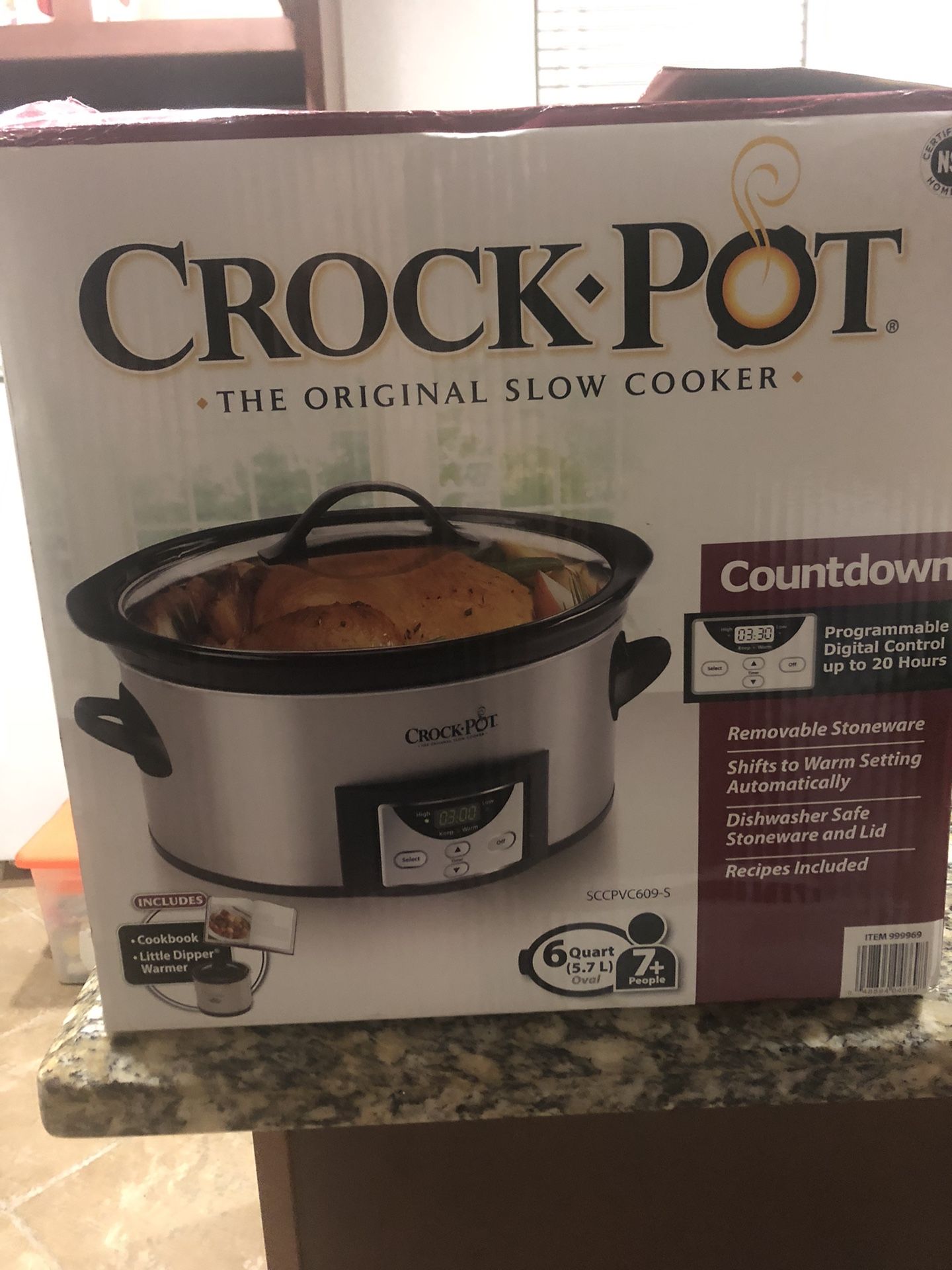 6 Qt Crock Pot (7 Person) With Mini Sauce Warmer Pot