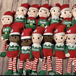 Personalized Holiday Christmas Elves 