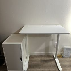 IKEA Sit/Stand Desk and Storage Unit