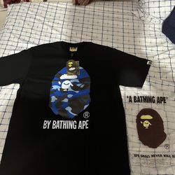 Black and Blue Bape Tee