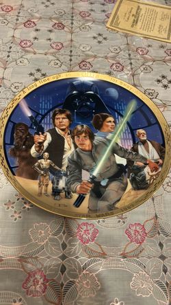 The 10th anniversary Star Wars commemoration plate