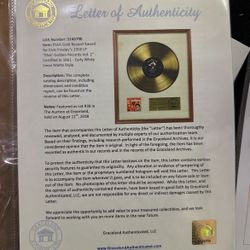 Elvis Presley gold Award (owned By Him) 