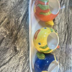 Colorful Fish Containers Bowl Set 