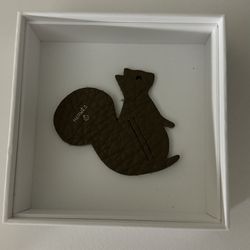 Hermes Brown Leather Rabbit Bunny Patch 