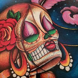 Mexican La Muerte Oil Paintings 