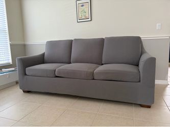 7ft Sleeper Sofa + Brand New Covers (Bearly Used!) - Deepdd Cleaned pull-out bed