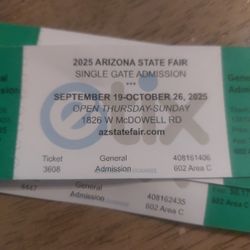 Fair Tickets For Sale