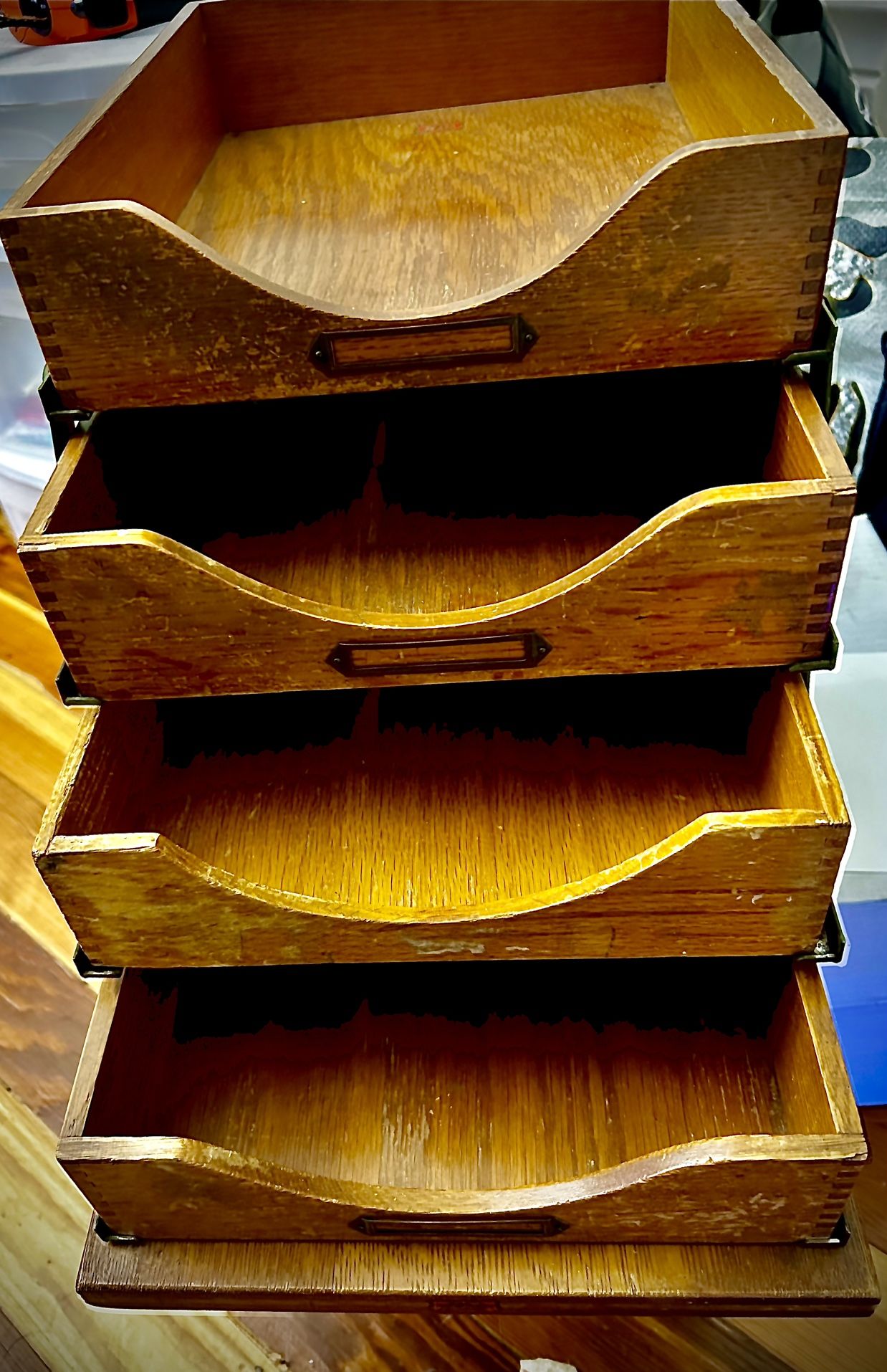 Vintage Weis Dovetail Expandable Paper Tray