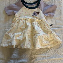 Brand new Baby girl dress with letter a and cat