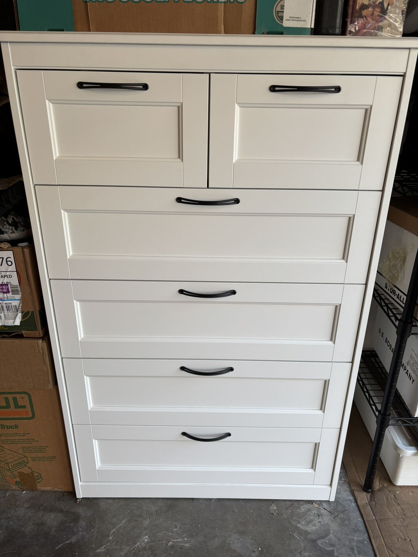 Tall White Dresser