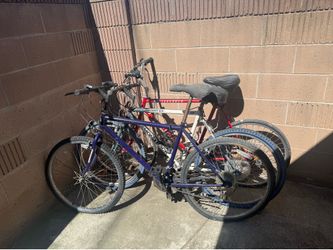 Three bicycles